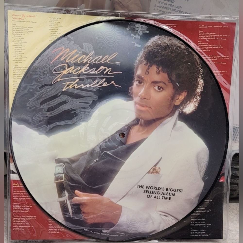New WOW Michael Jackson Thriller Picture Disc Vinyl Record Album Lp